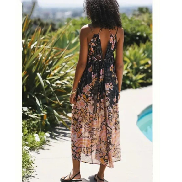 Anthropologie Cutout Sheer Maxi Dress - New - Large - Picture 2 of 5